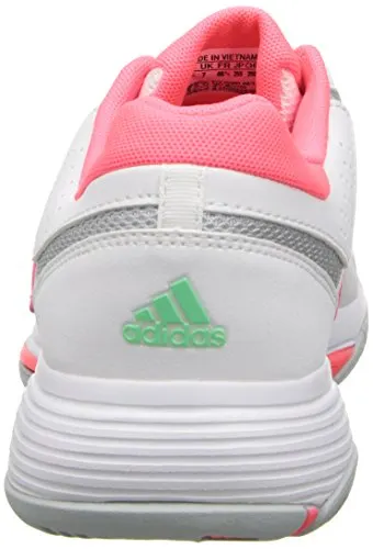 adidas Performance Women's Barricade Court W Tennis Shoe, White/Red/Onix, 9.5 M US