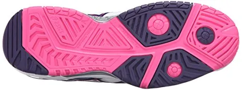 ASICS Women'S Gel-Resolution 6 Tennis Shoe, White/Parachute Purple/Hot Pink, 5 M US