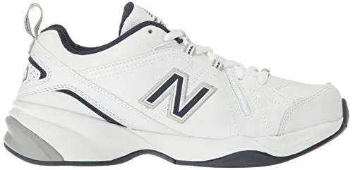 New Balance Men's MX608v4 Training Shoe, White/Navy, 10 4E US