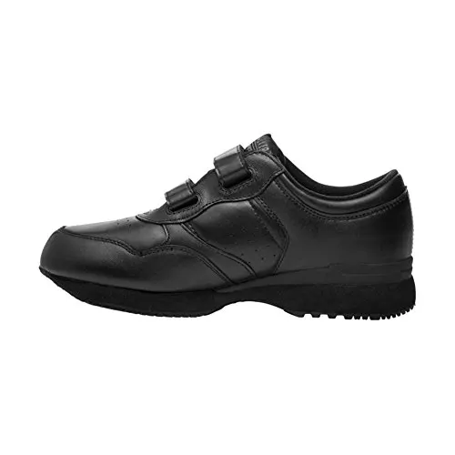 Propet Men's Life Walker Strap Sneaker,Black, 10.5 M (D)