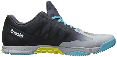 Reebok Women's Crossfit Speed TR Cross-Trainer Shoe, Cloud Grey/Royal Slate/Crisp Blue/Hero Yellow, 5 M US