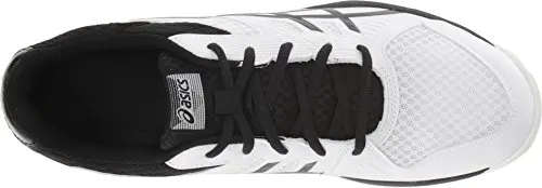 ASICS Men's Upcourt 3 Volleyball Shoes, White/Black, Size 11
