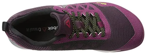 Reebok Women's Crossfit Nano 6-0 Cross-Trainer Shoe, Mystic Maroon/Rebel Berry/Black/Hero Yellow/Chalk/Pewter, 8.5 M US