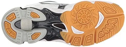 Mizuno Wave Bolt 6 Womens Volleyball Shoes, White/Navy 6.5 B US
