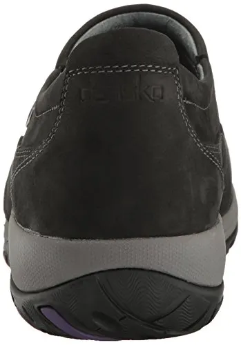 Dansko Women's Patti Flat, Black Milled Nubuck, 36 EU/5.5-6 M US