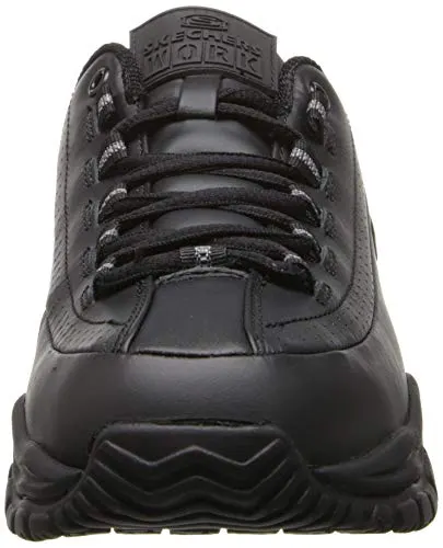 Skechers for Work Women's Soft Stride-Softie Lace-Up, Black, 8.5 D - Wide