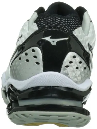 Mizuno Women's Wave Tornado 8 Volleyball Shoe,White/Black,10.5 M US