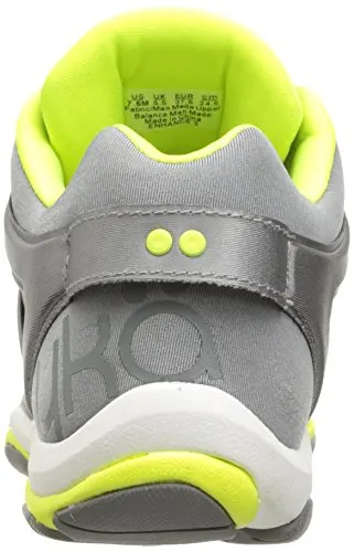 Ryka Women's Enhance 3 Cross-Trainer Shoe, Grey/Lime, 9.5 M US