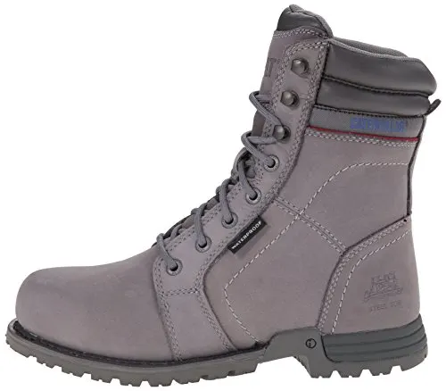 Caterpillar Women's Echo Waterproof Steel Toe Work Boot, Frost Grey, 9 M US