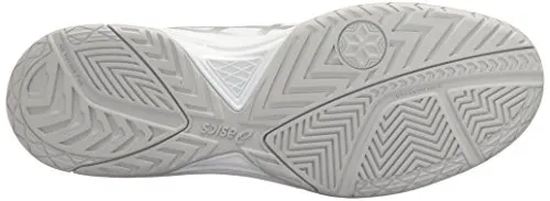 ASICS Men's Gel-Dedicate 5 Tennis Shoe, White/Silver, 11 M US