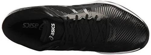 ASICS Mens Volley Elite FF MT Volleyball Shoe, Black/Dark Grey/White, 7.5 Medium US
