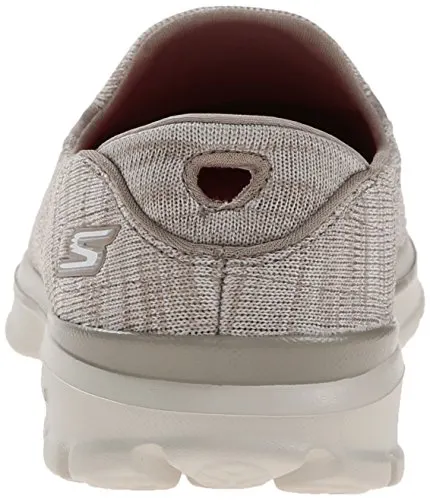 Skechers Performance Women's Go Walk 3 Fitknit Extreme Slip-On Walking Shoe,Taupe,7.5 M