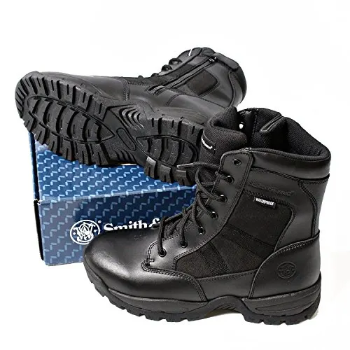 Smith & Wesson Footwear Men's Breach 2.0 Tactical Size Zip Boots, Black, 11