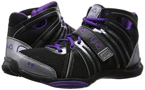 Ryka Women's Tenacity, Black/Purple, 9 M US