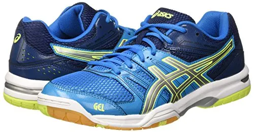 ASICS Volleyball Shoes Men's Gel-Rocket 7 - Neon Green/White/Black, 11.5