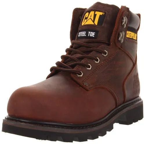 Caterpillar Men's Second Shift Steel Toe Work Boot,Dark Brown,11 M US