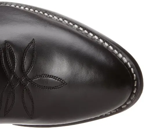 Justin Boots Men's Classic Western, Black London Calf, 6 EE US