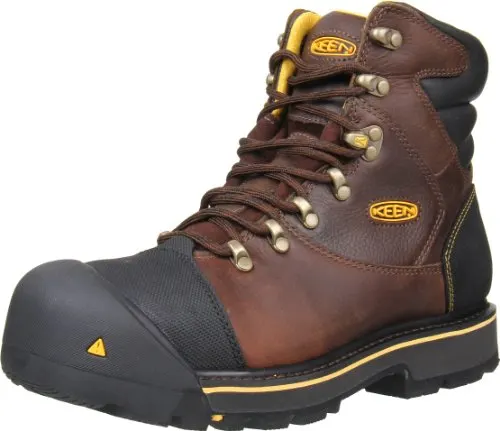 KEEN Utility Men's Milwaukee 6-Inch Steel Toe Work Boot,Slate Black,12 D US