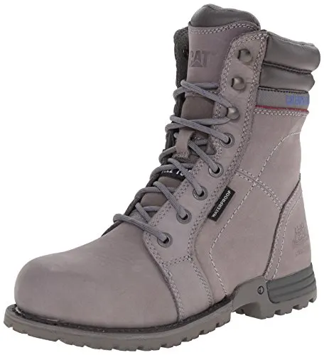 Caterpillar Women's Echo Waterproof Steel Toe Work Boot, Frost Grey, 9 M US