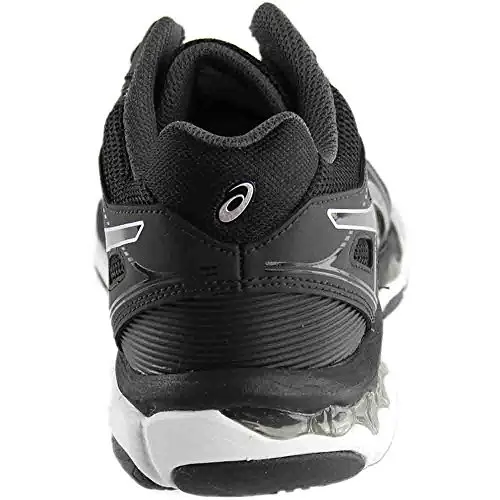ASICS Men's Gel-Netburner Ballistic MT Volleyball-Shoes, Black/Dark Grey/Silver, 12 Medium US