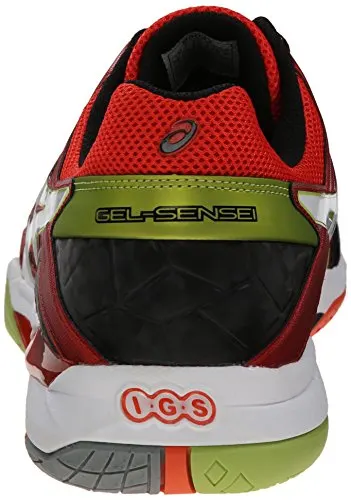 ASICS Men's Gel-Cyber Sensei, Cherry Tomato/White/Black, 11.5 M US