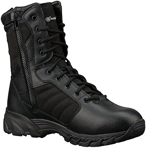 Smith & Wesson Footwear Men's Breach 2.0 Tactical Size Zip Boots, Black, 11