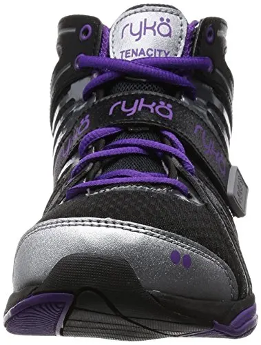 Ryka Women's Tenacity, Black/Purple, 9 M US