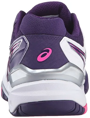 ASICS Women'S Gel-Resolution 6 Tennis Shoe, White/Parachute Purple/Hot Pink, 5 M US
