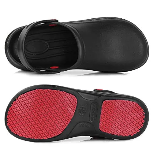 FANTURE Men Women Slip Resistant Specialist Chef Clogs Mulitfunctional Restaurant Kitchen Garden Safety Work Medical Shoes