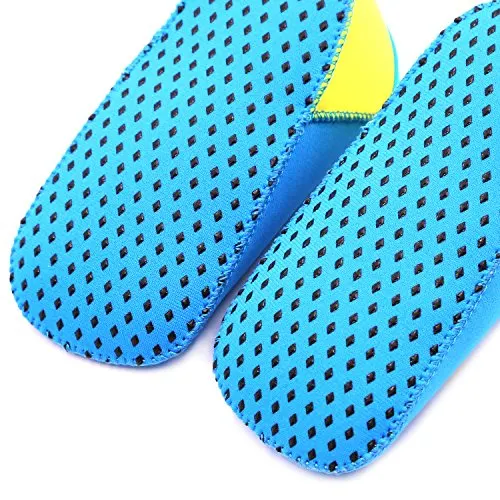 SUIEK Unisex Baby Infant Swim Shoes Water Shoes Beach Shoes (Blue, L (Sole length 5.9 inches, 24-36 Months))